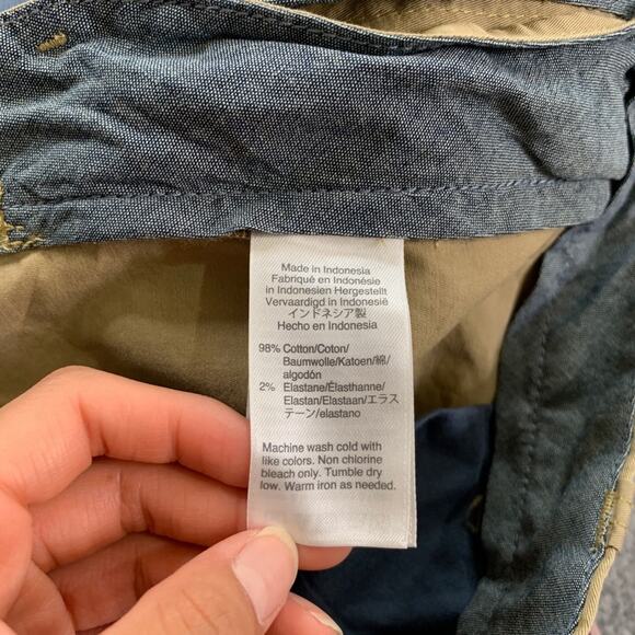 J Crew Shorts Mens 34 Scone Cotton Stretch Chino 10.5 in Flat Front Casual Golf - Picture 9 of 13